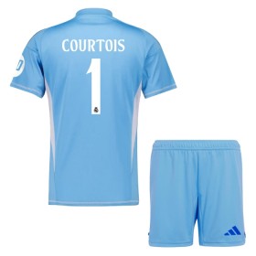 Dječji Nogometni Dres Real Madrid Courtois 1 Golmanski Domaći 2024-25